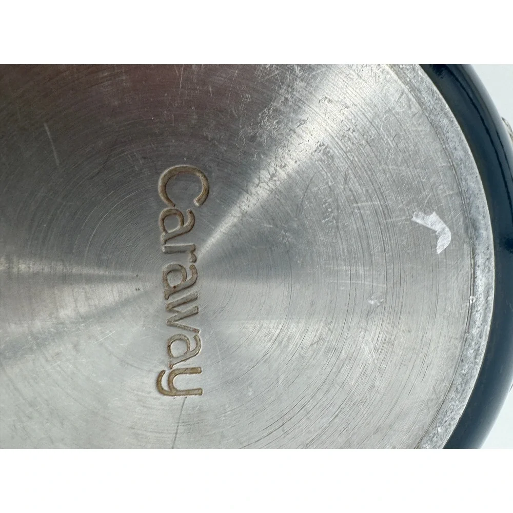 Caraway Ceramic Frying Pan 8 inch Navy Blue Non-Stick Skillet Stainless Handle